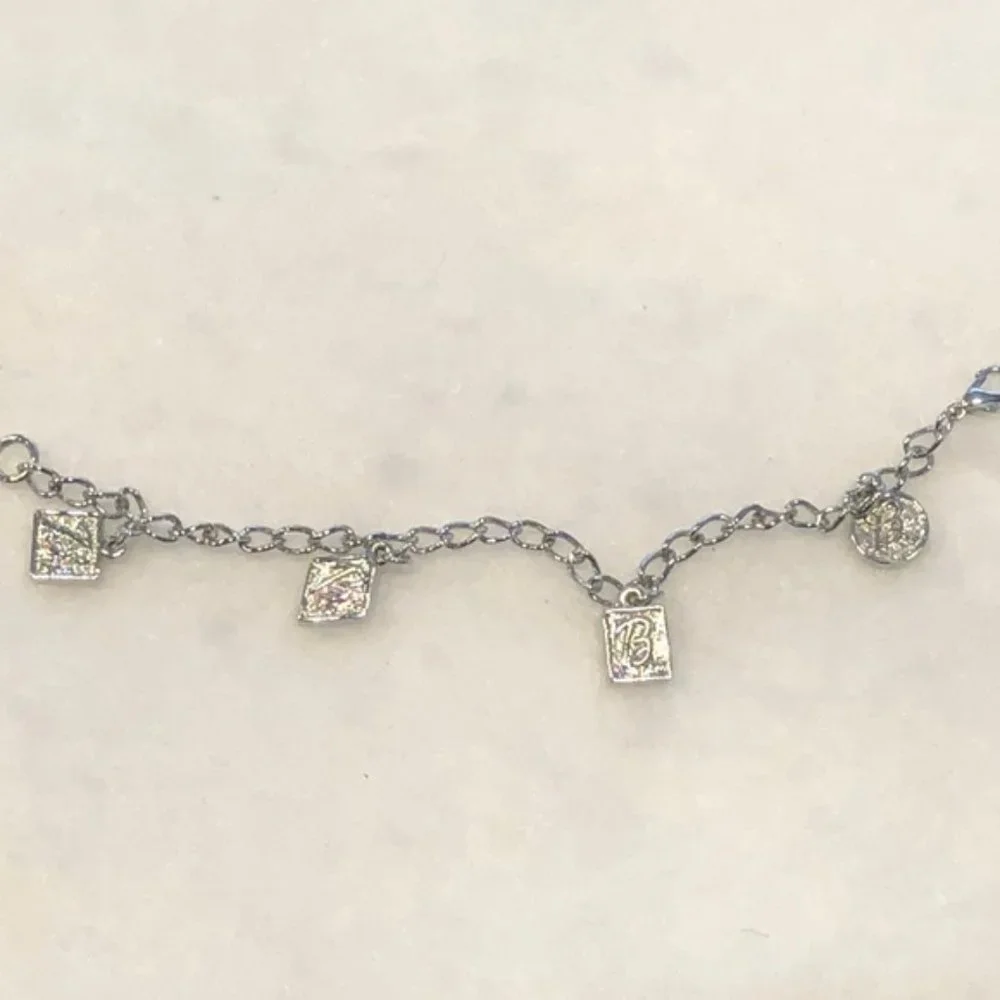 SILVER TONE BARBIE CHARM BRACELET
